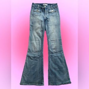 Garage low rise flare jeans